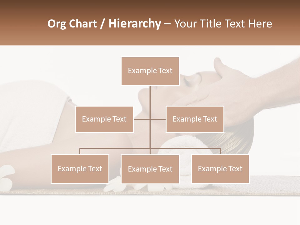 A Woman Getting A Facial Massage With A Towel On Her Head PowerPoint Template