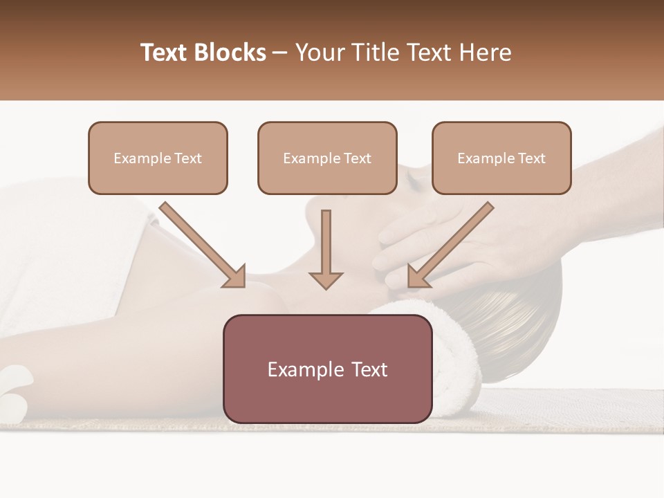 A Woman Getting A Facial Massage With A Towel On Her Head PowerPoint Template