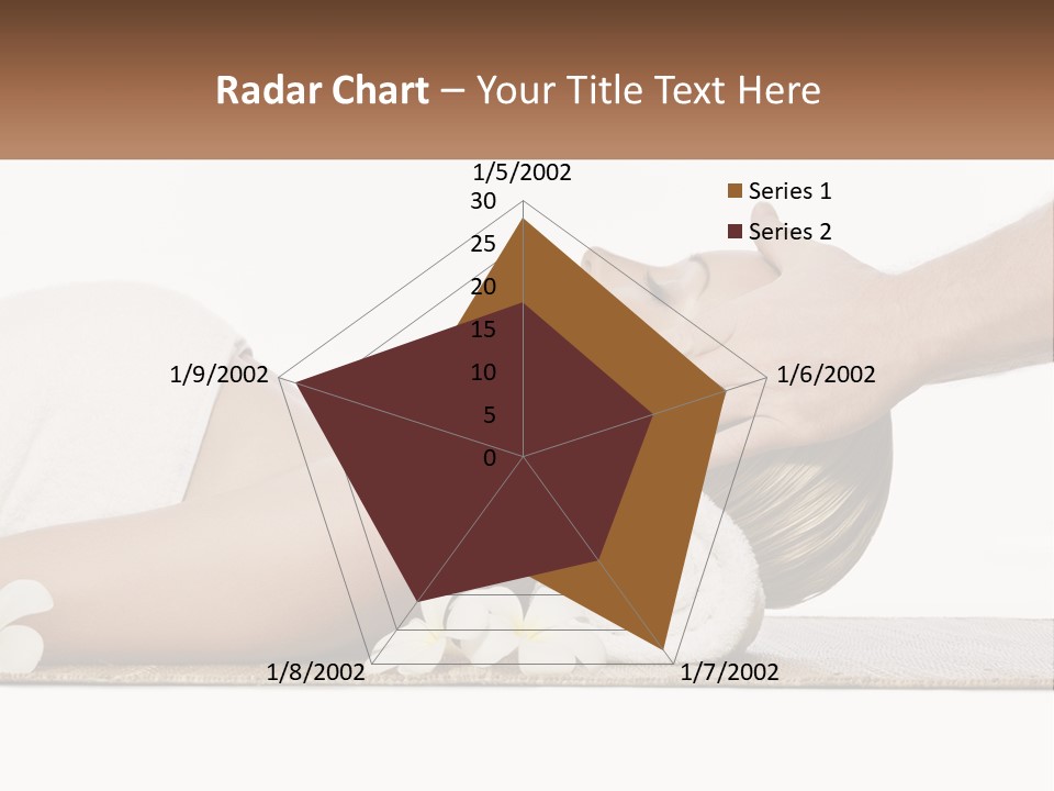 A Woman Getting A Facial Massage With A Towel On Her Head PowerPoint Template