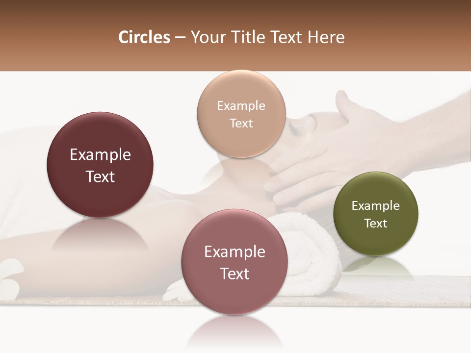 A Woman Getting A Facial Massage With A Towel On Her Head PowerPoint Template