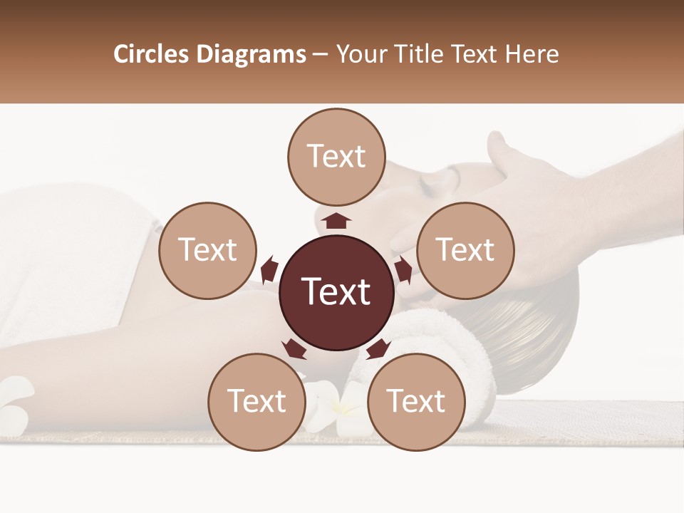 A Woman Getting A Facial Massage With A Towel On Her Head PowerPoint Template