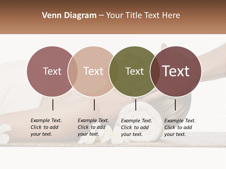 A Woman Getting A Facial Massage With A Towel On Her Head PowerPoint Template