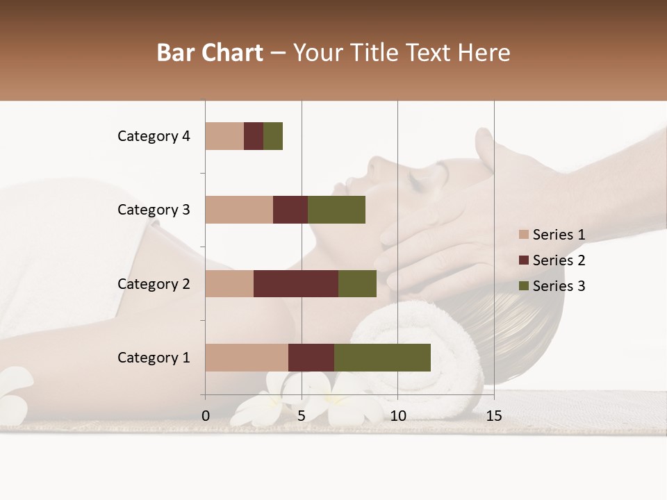 A Woman Getting A Facial Massage With A Towel On Her Head PowerPoint Template