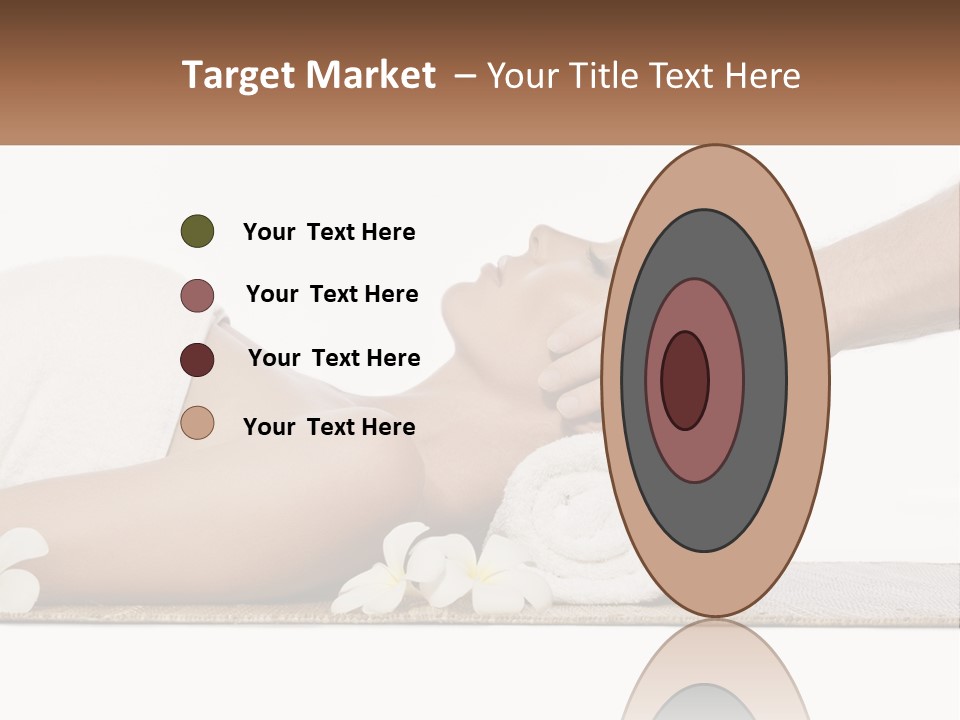 A Woman Getting A Facial Massage With A Towel On Her Head PowerPoint Template