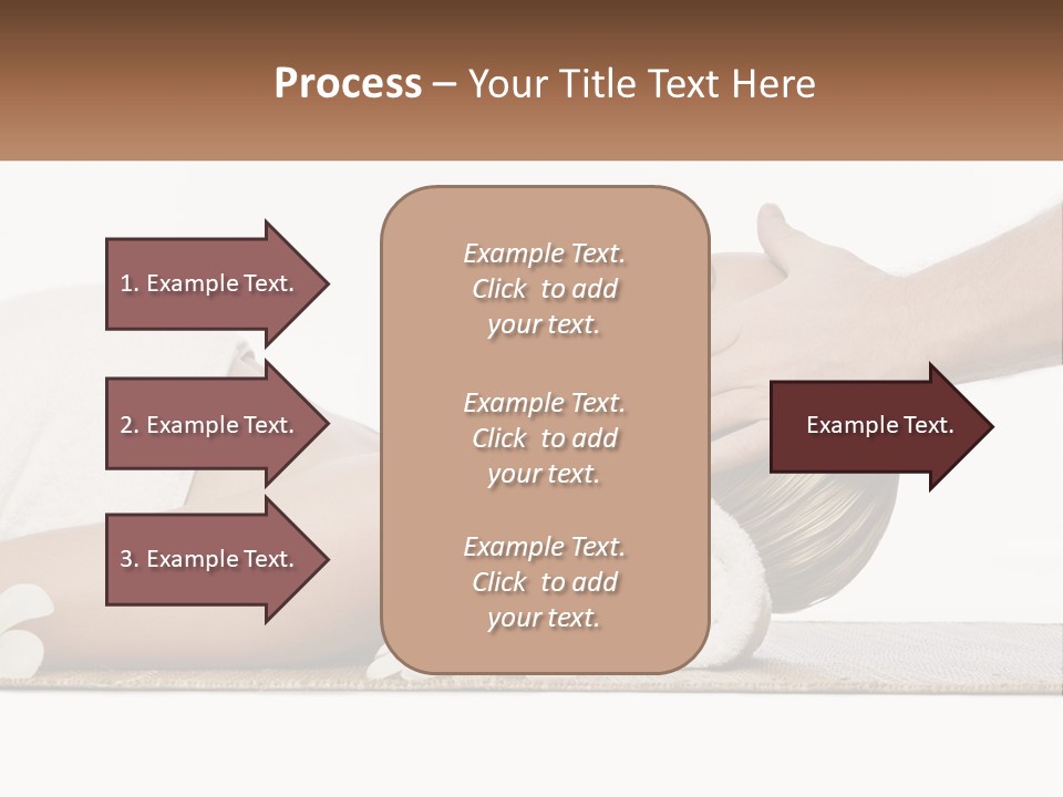 A Woman Getting A Facial Massage With A Towel On Her Head PowerPoint Template