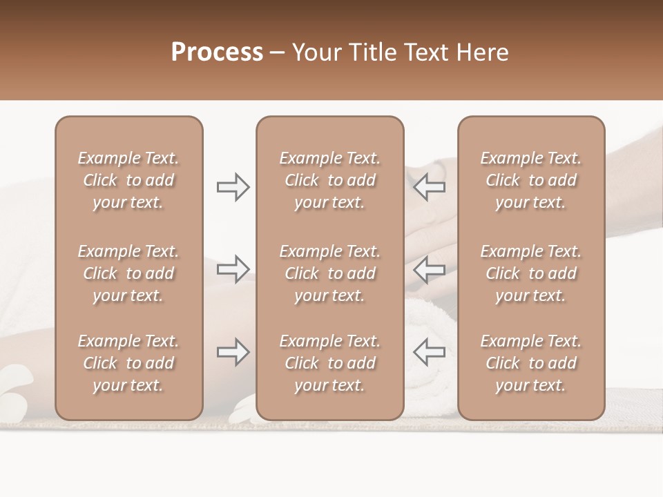 A Woman Getting A Facial Massage With A Towel On Her Head PowerPoint Template