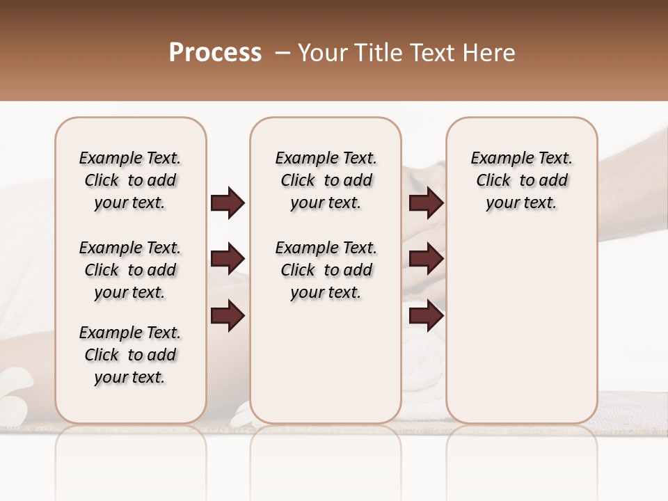 A Woman Getting A Facial Massage With A Towel On Her Head PowerPoint Template