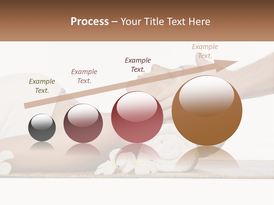 A Woman Getting A Facial Massage With A Towel On Her Head PowerPoint Template