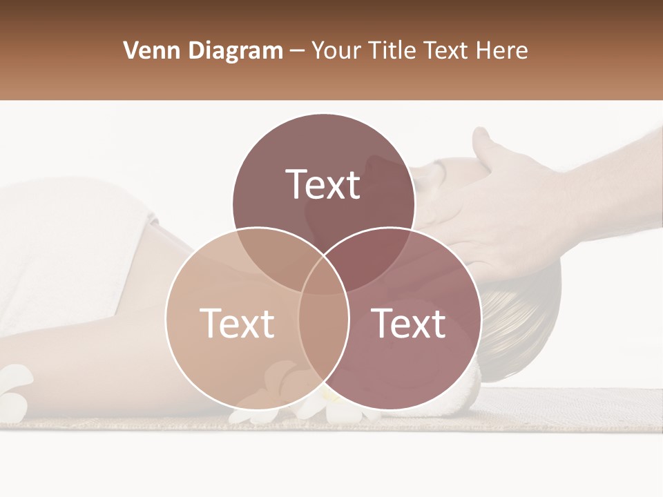 A Woman Getting A Facial Massage With A Towel On Her Head PowerPoint Template