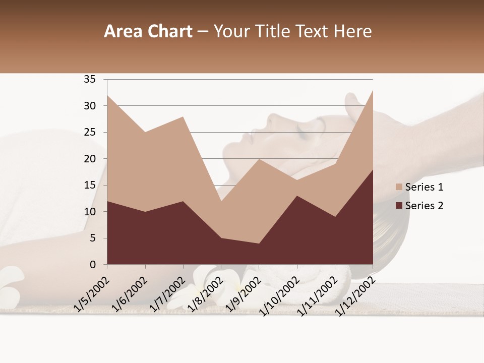 A Woman Getting A Facial Massage With A Towel On Her Head PowerPoint Template