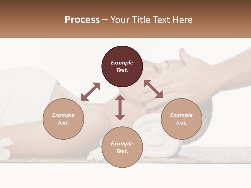 A Woman Getting A Facial Massage With A Towel On Her Head PowerPoint Template