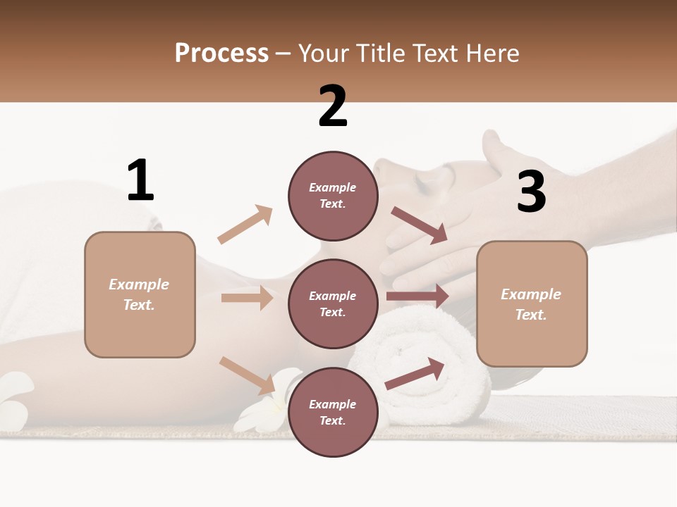 A Woman Getting A Facial Massage With A Towel On Her Head PowerPoint Template