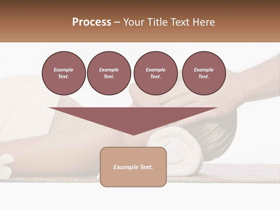 A Woman Getting A Facial Massage With A Towel On Her Head PowerPoint Template