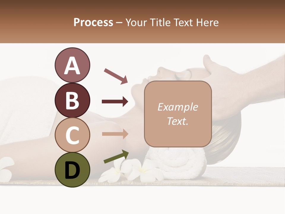 A Woman Getting A Facial Massage With A Towel On Her Head PowerPoint Template