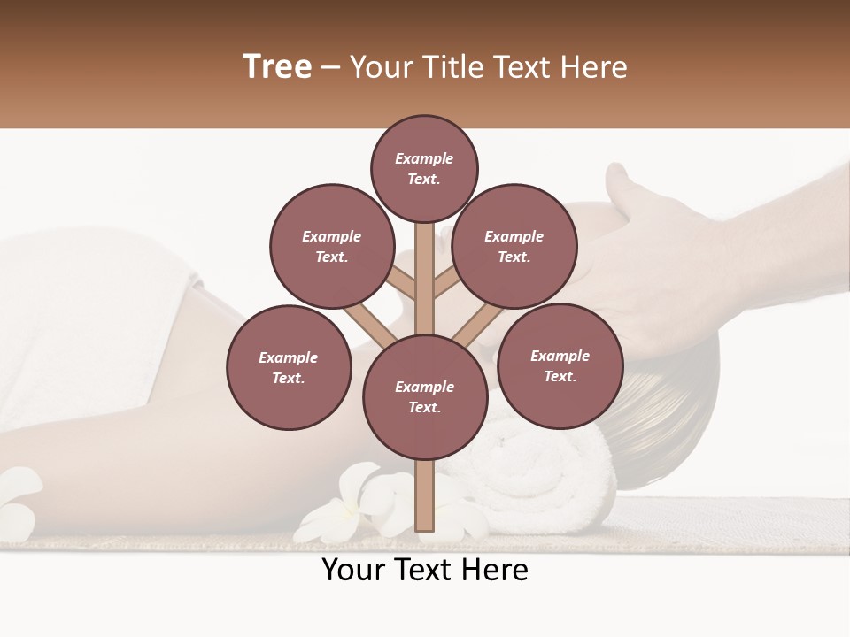 A Woman Getting A Facial Massage With A Towel On Her Head PowerPoint Template