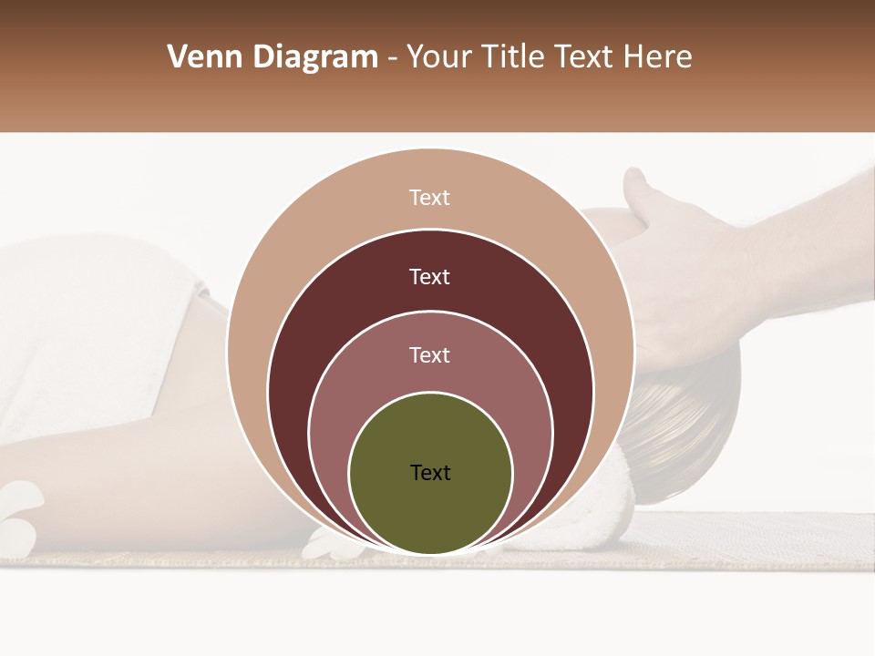 A Woman Getting A Facial Massage With A Towel On Her Head PowerPoint Template