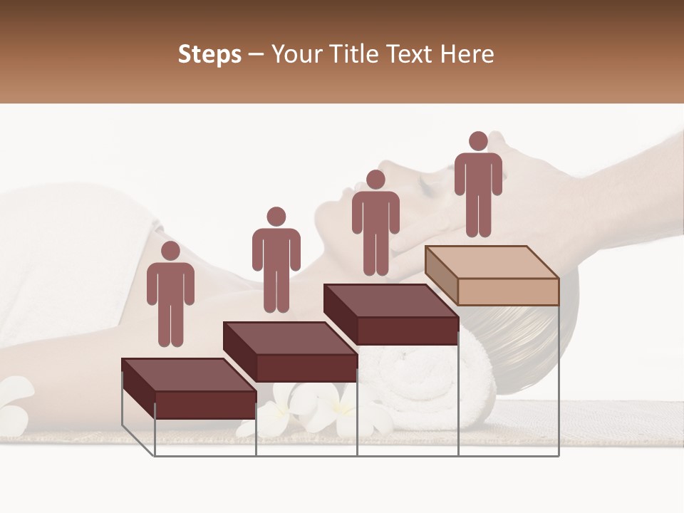 A Woman Getting A Facial Massage With A Towel On Her Head PowerPoint Template