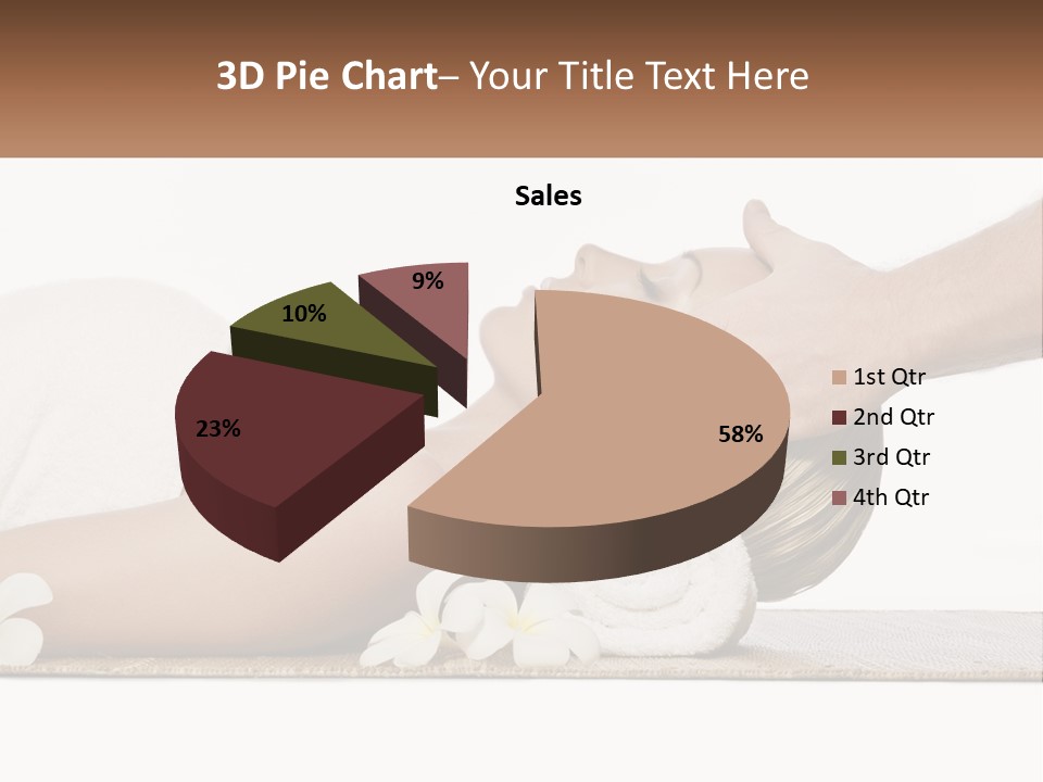 A Woman Getting A Facial Massage With A Towel On Her Head PowerPoint Template