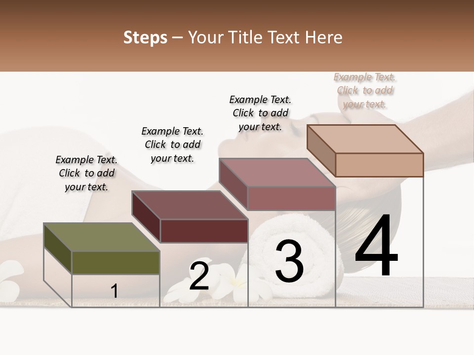 A Woman Getting A Facial Massage With A Towel On Her Head PowerPoint Template