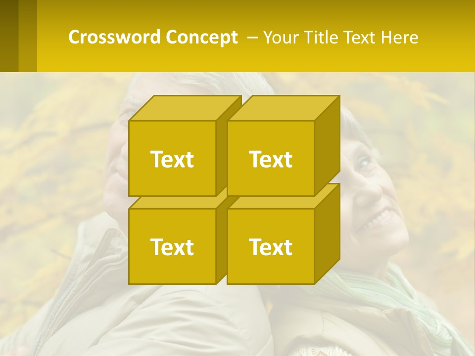 A Man And Woman Are Smiling For The Camera PowerPoint Template