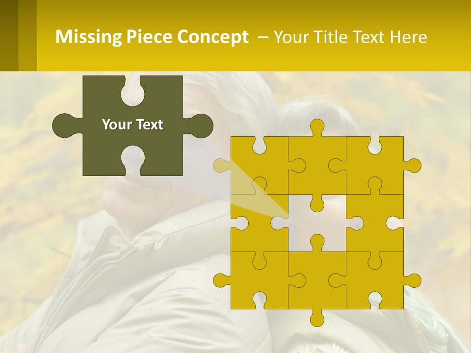 A Man And Woman Are Smiling For The Camera PowerPoint Template