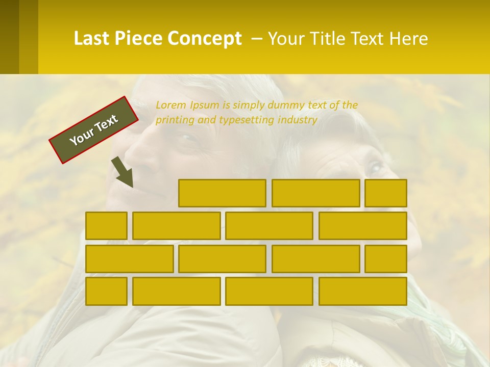 A Man And Woman Are Smiling For The Camera PowerPoint Template