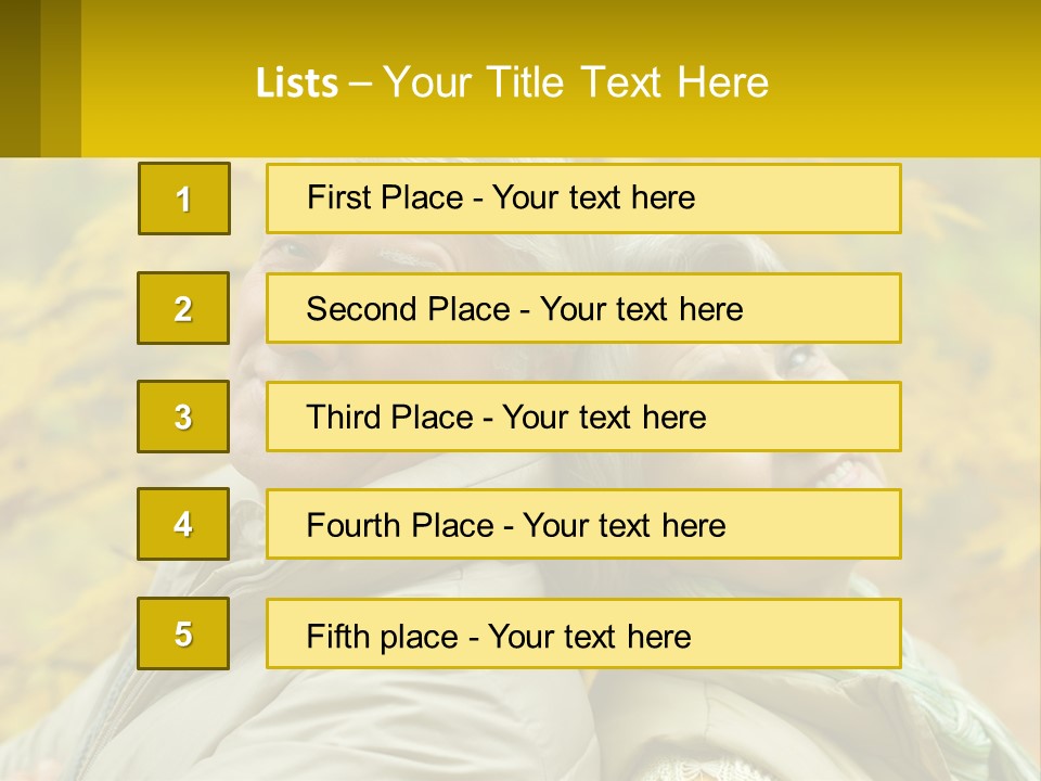 A Man And Woman Are Smiling For The Camera PowerPoint Template