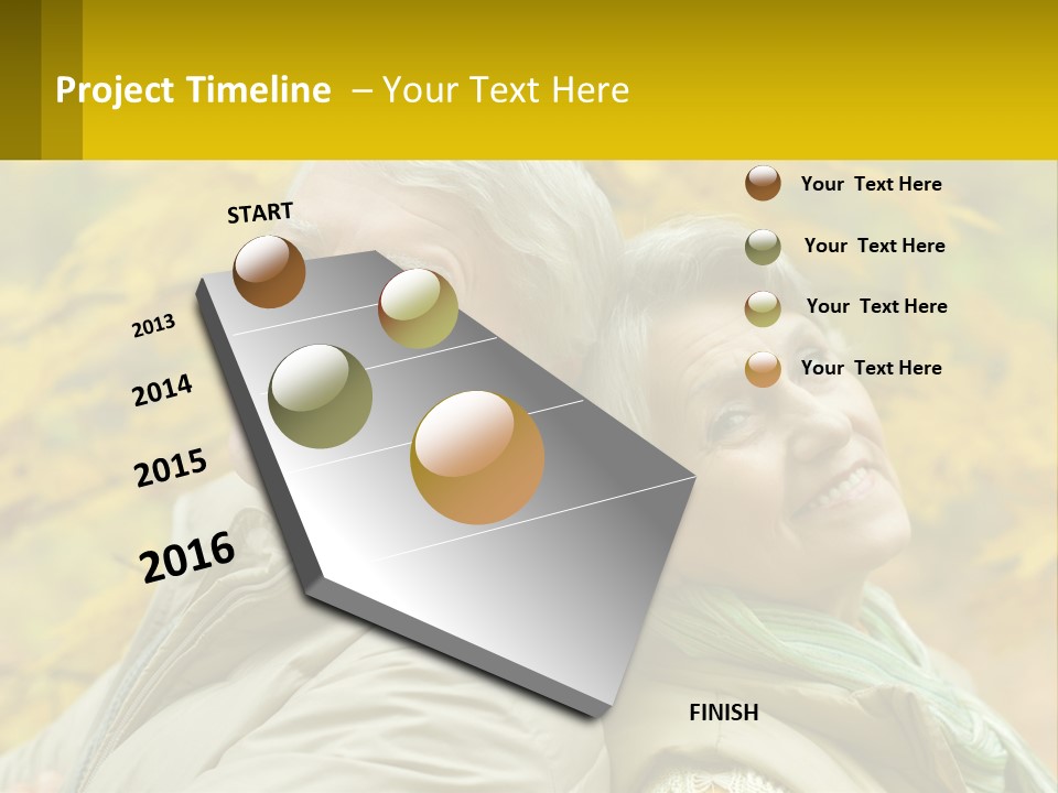 A Man And Woman Are Smiling For The Camera PowerPoint Template
