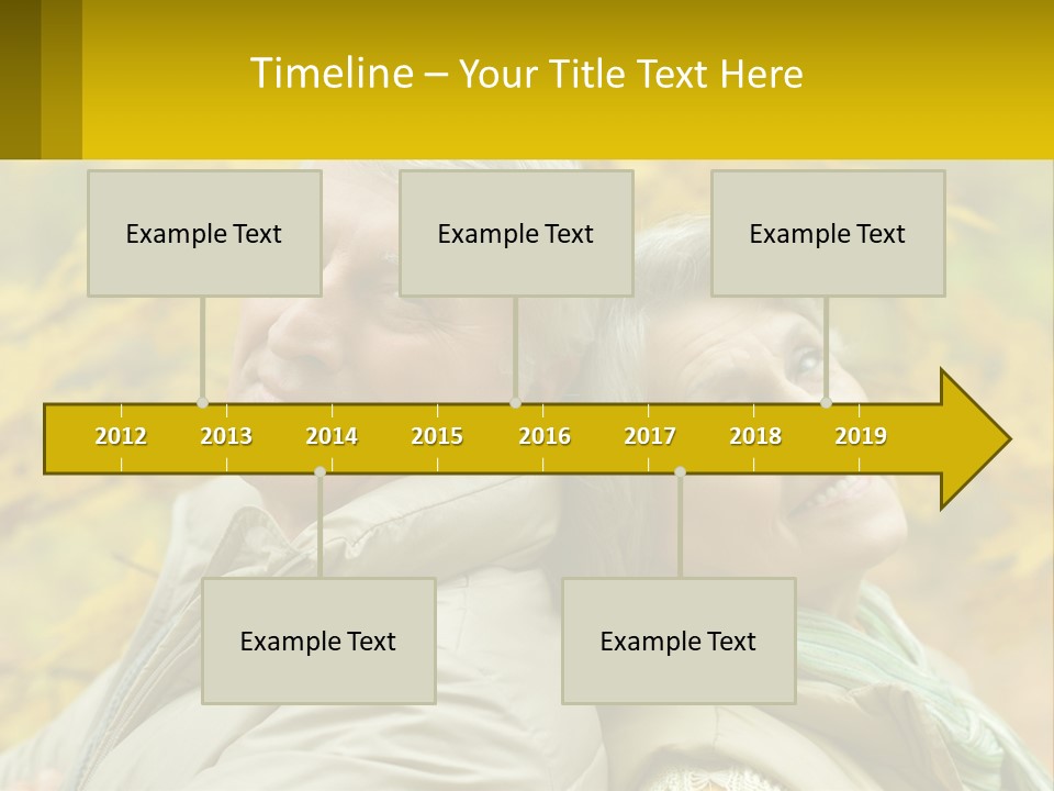 A Man And Woman Are Smiling For The Camera PowerPoint Template