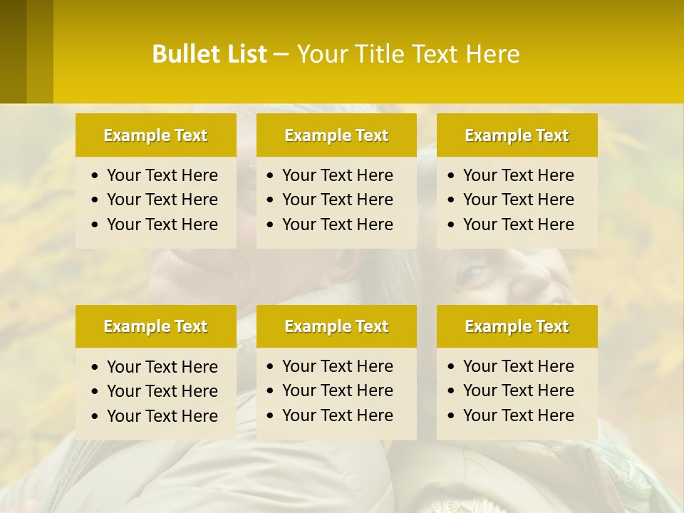 A Man And Woman Are Smiling For The Camera PowerPoint Template