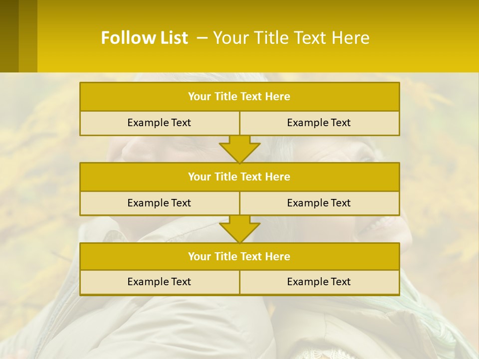 A Man And Woman Are Smiling For The Camera PowerPoint Template