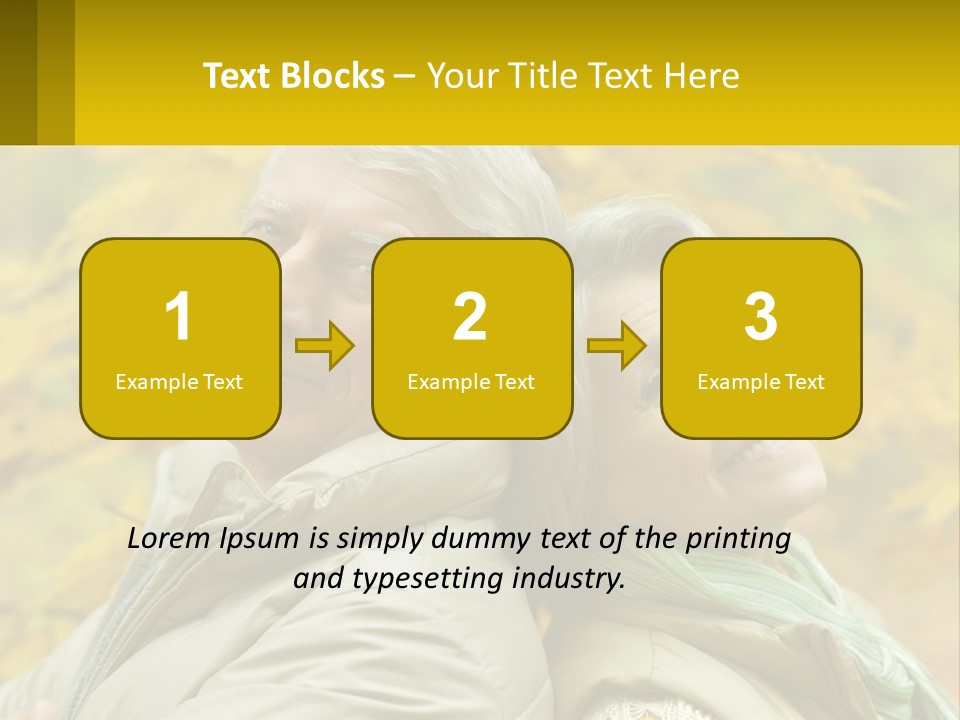 A Man And Woman Are Smiling For The Camera PowerPoint Template