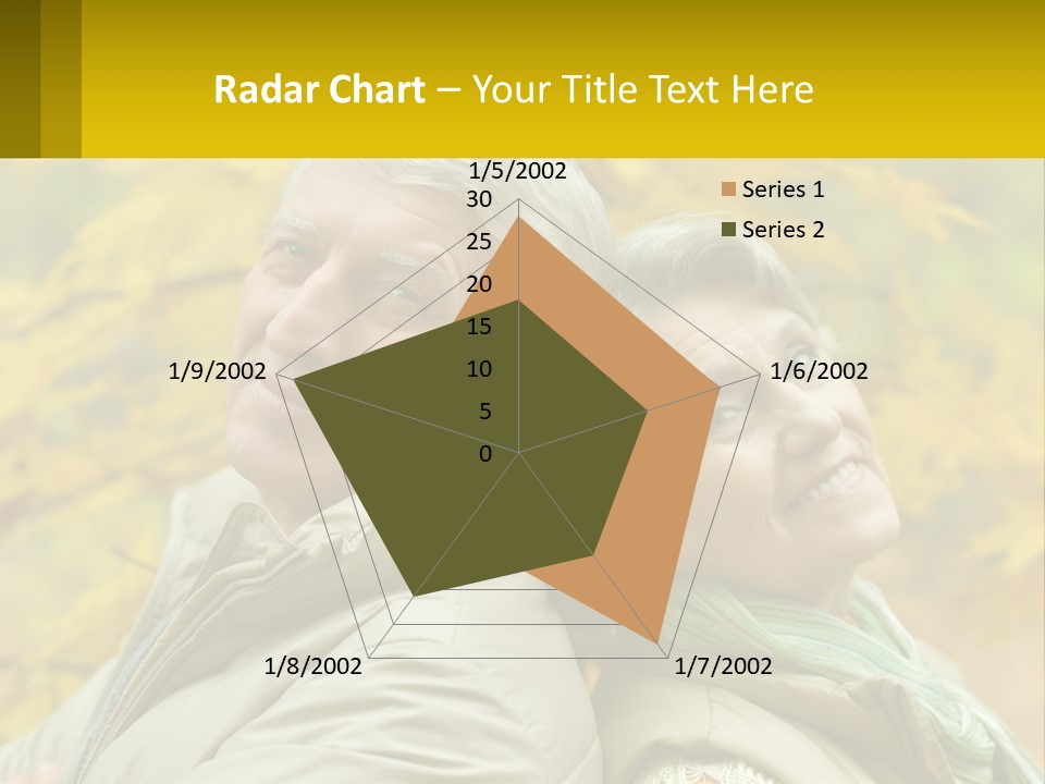 A Man And Woman Are Smiling For The Camera PowerPoint Template