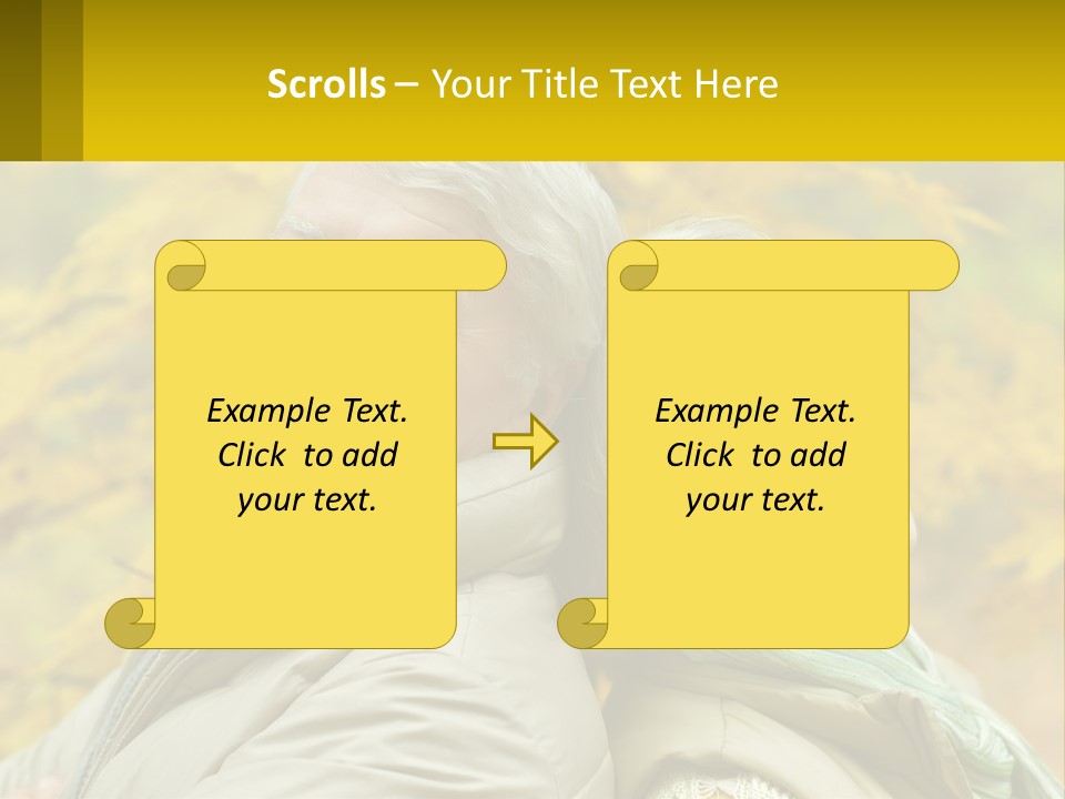 A Man And Woman Are Smiling For The Camera PowerPoint Template