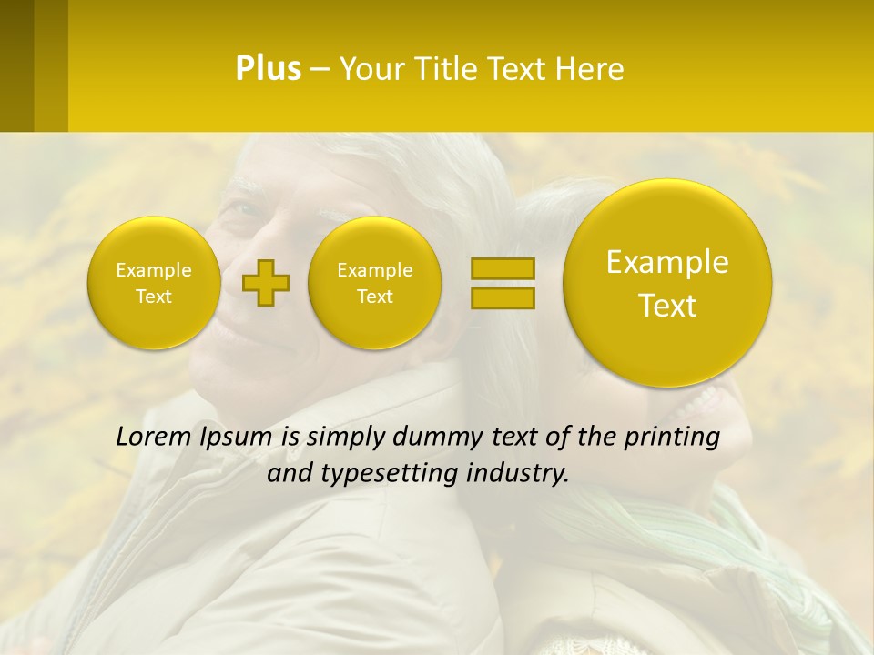 A Man And Woman Are Smiling For The Camera PowerPoint Template
