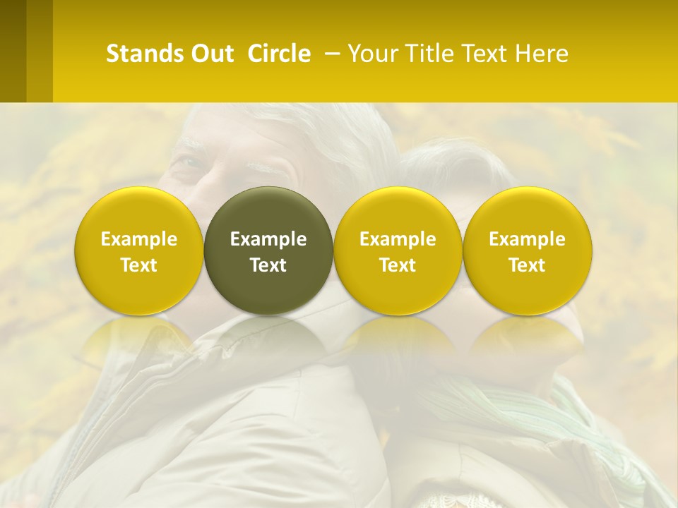 A Man And Woman Are Smiling For The Camera PowerPoint Template