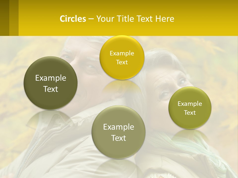 A Man And Woman Are Smiling For The Camera PowerPoint Template