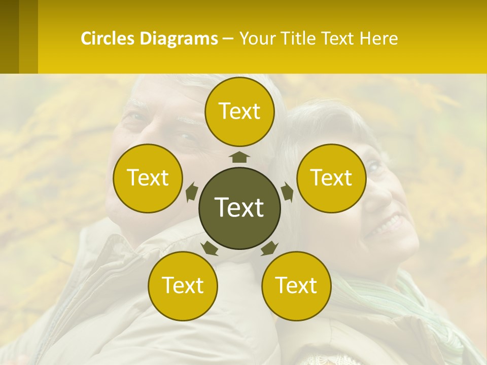 A Man And Woman Are Smiling For The Camera PowerPoint Template