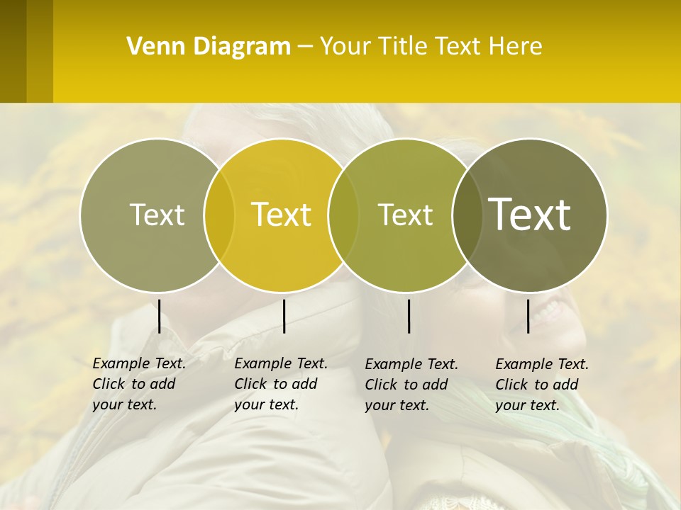 A Man And Woman Are Smiling For The Camera PowerPoint Template