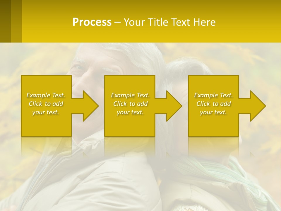 A Man And Woman Are Smiling For The Camera PowerPoint Template