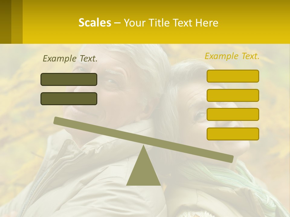 A Man And Woman Are Smiling For The Camera PowerPoint Template