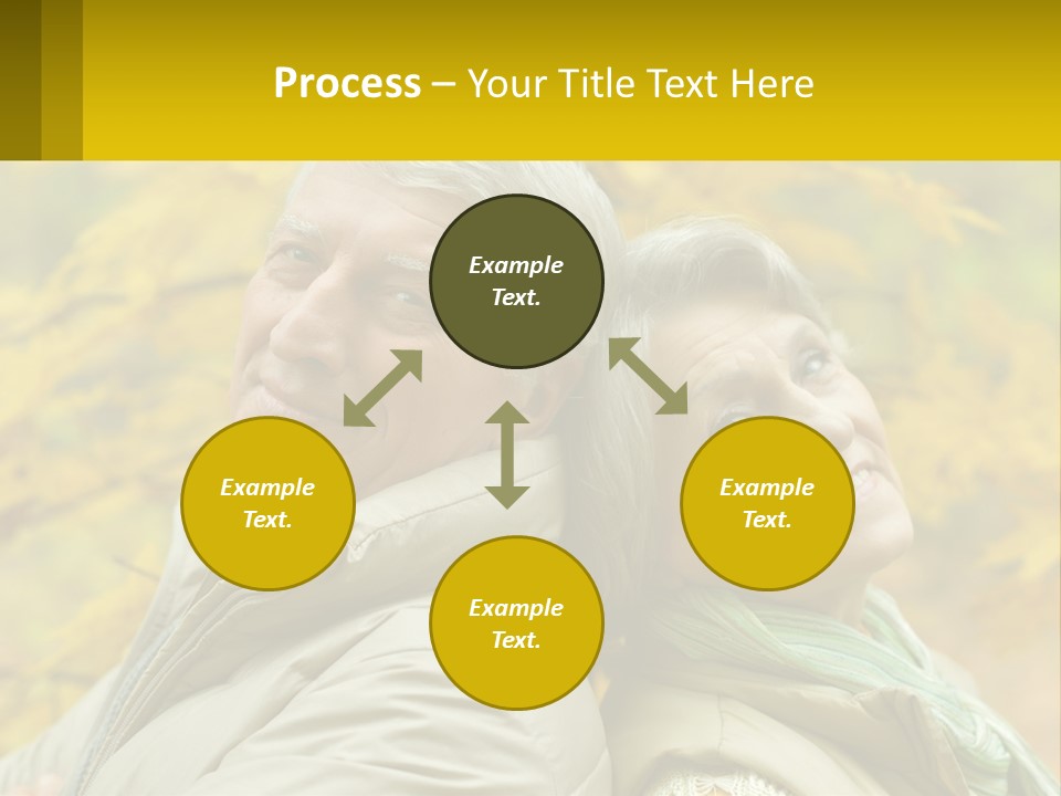 A Man And Woman Are Smiling For The Camera PowerPoint Template