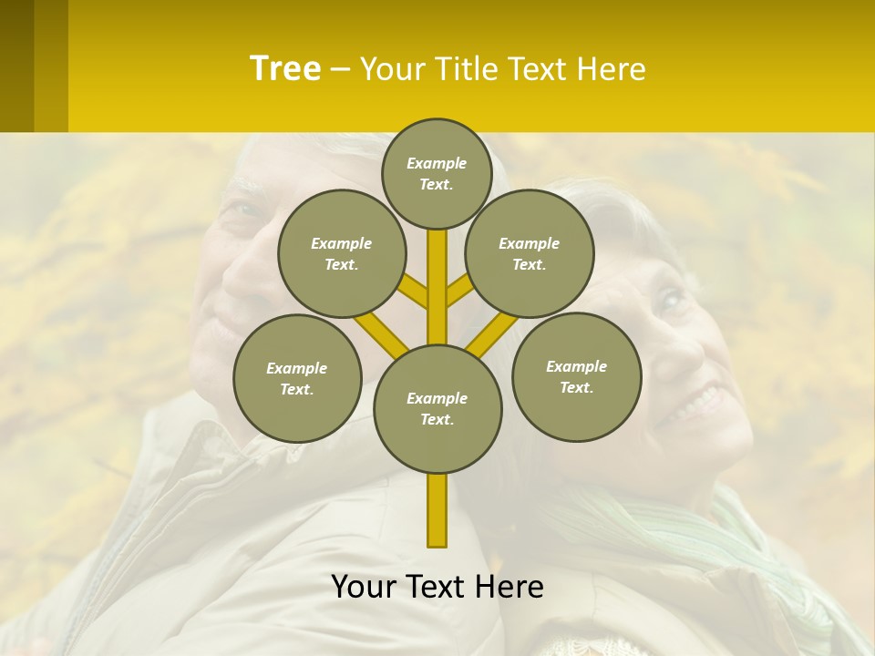 A Man And Woman Are Smiling For The Camera PowerPoint Template