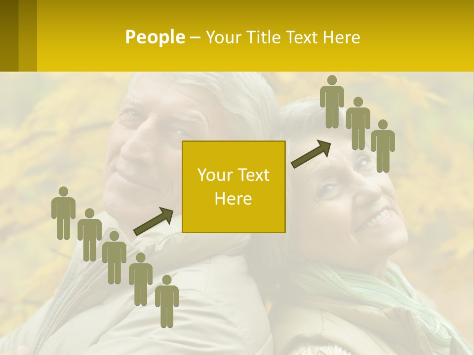 A Man And Woman Are Smiling For The Camera PowerPoint Template