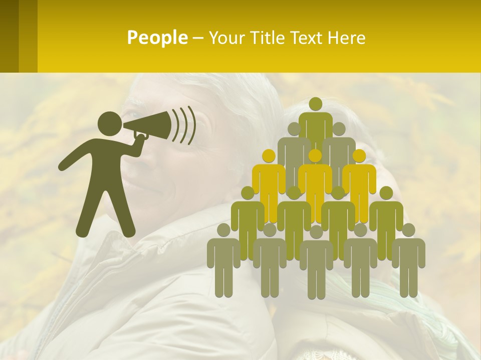 A Man And Woman Are Smiling For The Camera PowerPoint Template