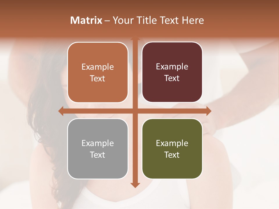 A Woman Getting A Neck Massage From A Man PowerPoint Template