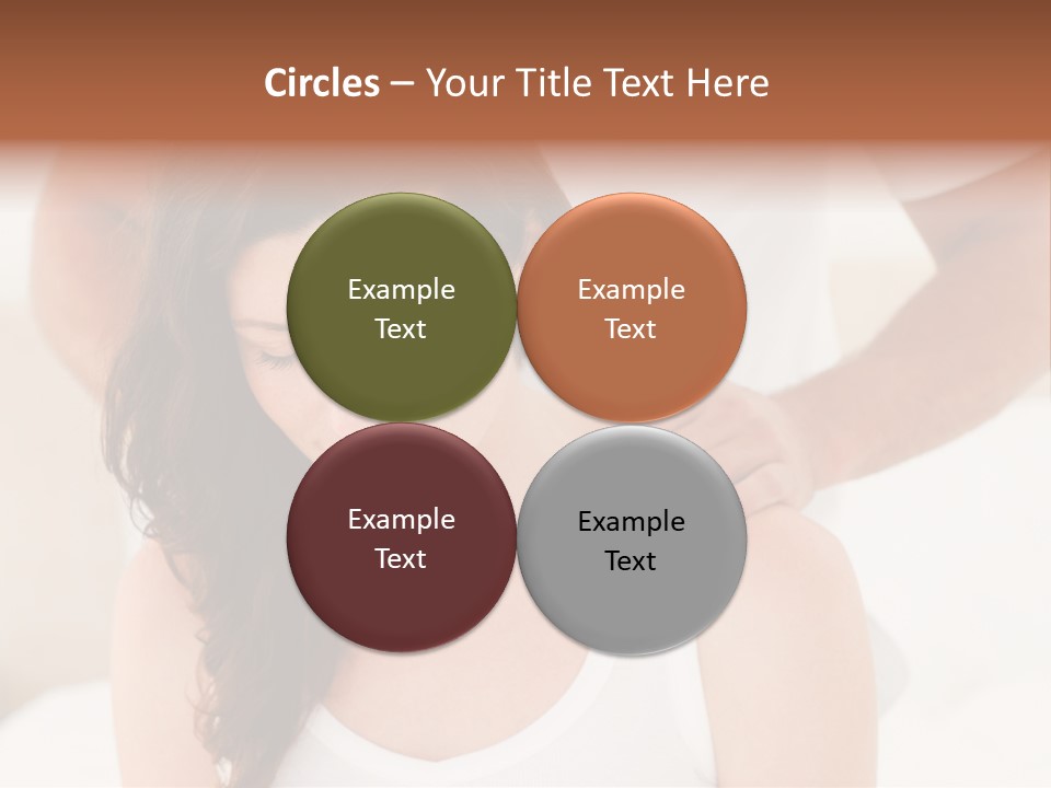 A Woman Getting A Neck Massage From A Man PowerPoint Template