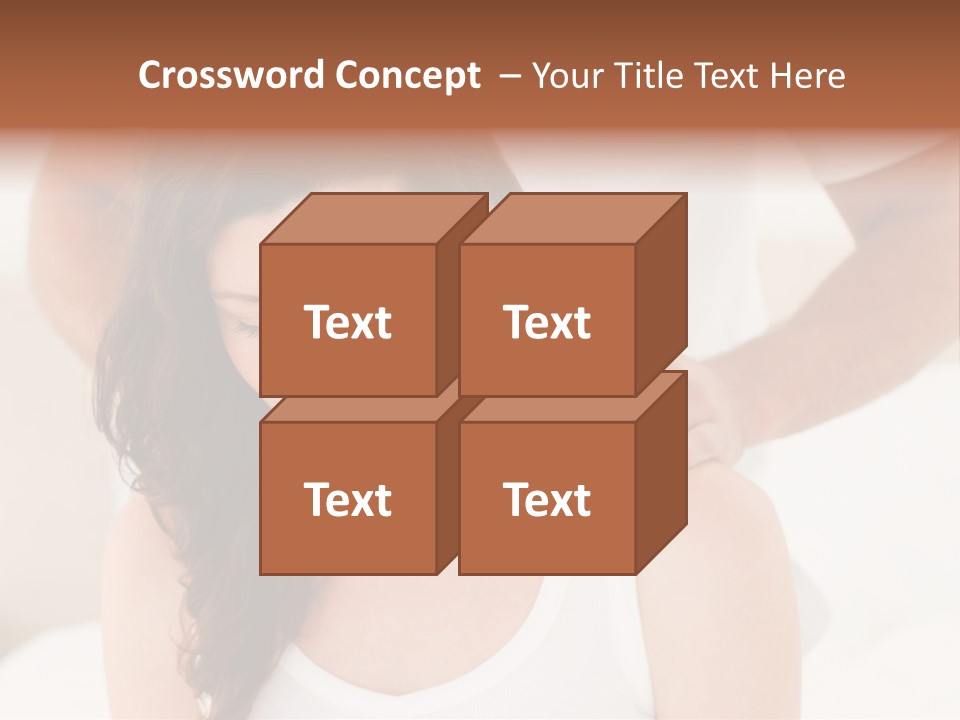 A Woman Getting A Neck Massage From A Man PowerPoint Template