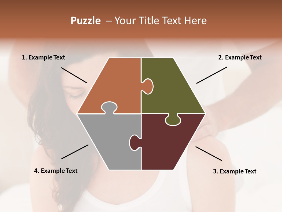 A Woman Getting A Neck Massage From A Man PowerPoint Template