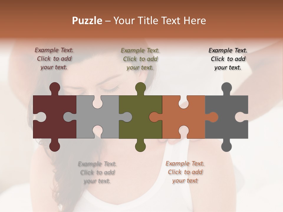 A Woman Getting A Neck Massage From A Man PowerPoint Template